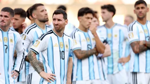 ليونيل ميسي يلعب مباراته الدولية الأخيرة