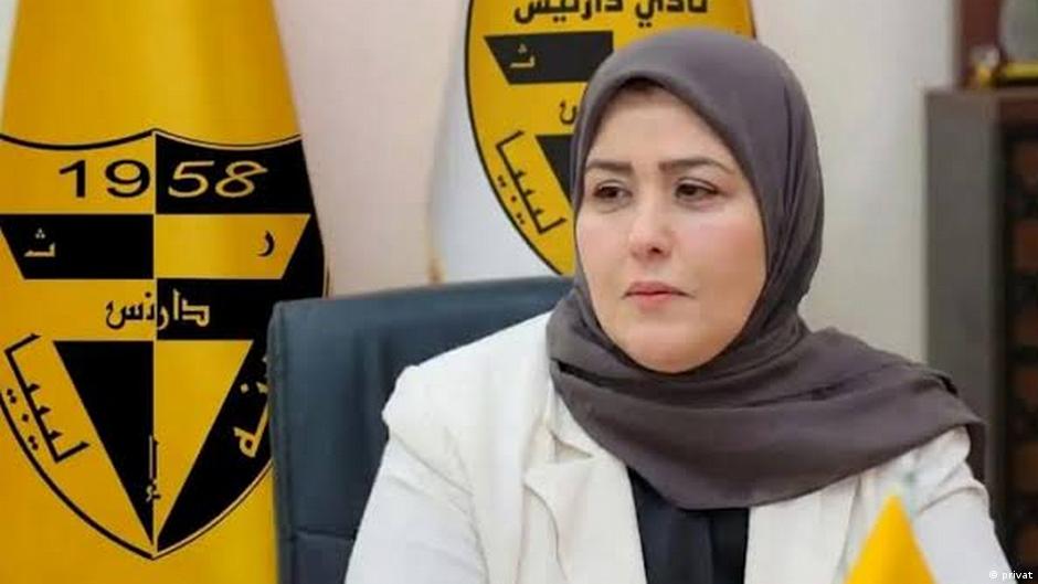 انتصار شنيب أول امرأة تترأس نادياً رياضياً في ليبيا