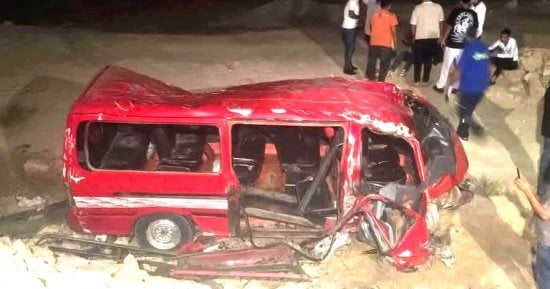 مصرع شخص وإصابة 7 أخرين فى حادث تصادم بصحراوى البحيرة