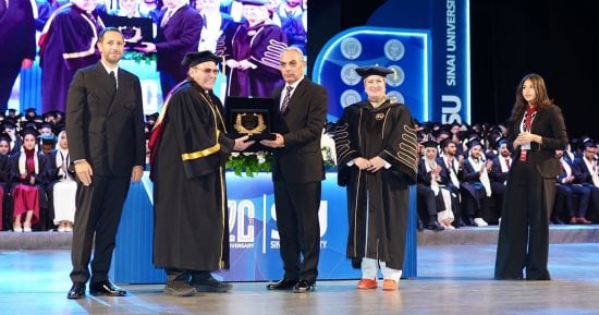 محافظ الإسماعيلية يشهد احتفالية تخرج دفعة 2025-2026 بجامعة سيناء