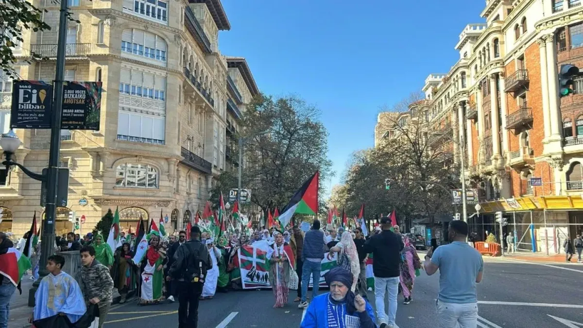 مظاهرات للجالية الصحراوية في إسبانيا