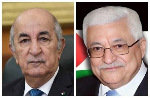 الرئيس عباس يهنئ نظيره الجزائري بعيد الثورة المجيدة