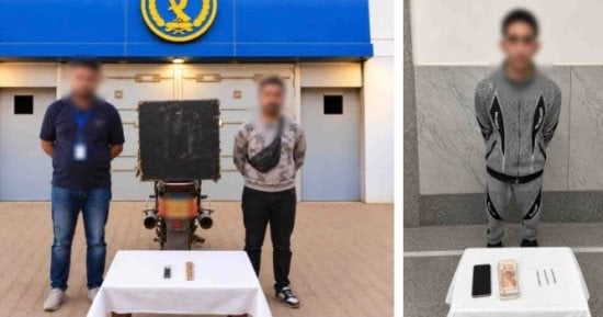 الداخلية تضبط شخصين لتعاطيهما المخدرات وتاجر حشيش بالإسكندرية