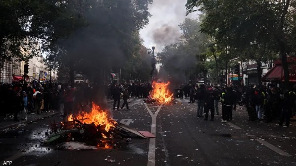 مظاهرات جديدة تجتاح فرنسا.. 15 ألف متظاهر واعتقال 27 شخصاً خلال ساعات